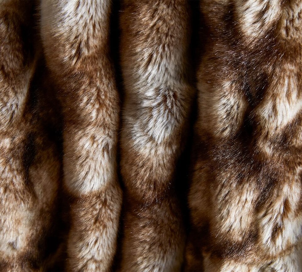 Faux Fur Ruched Throws Pottery Barn Australia